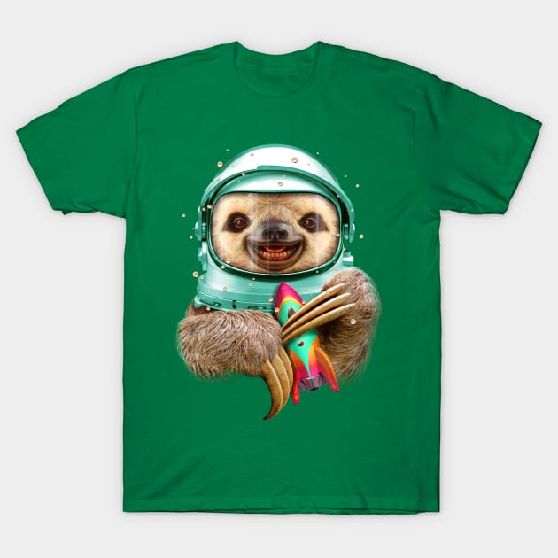 SPACESLOTH T-Shirt by ADAMLAWLESS